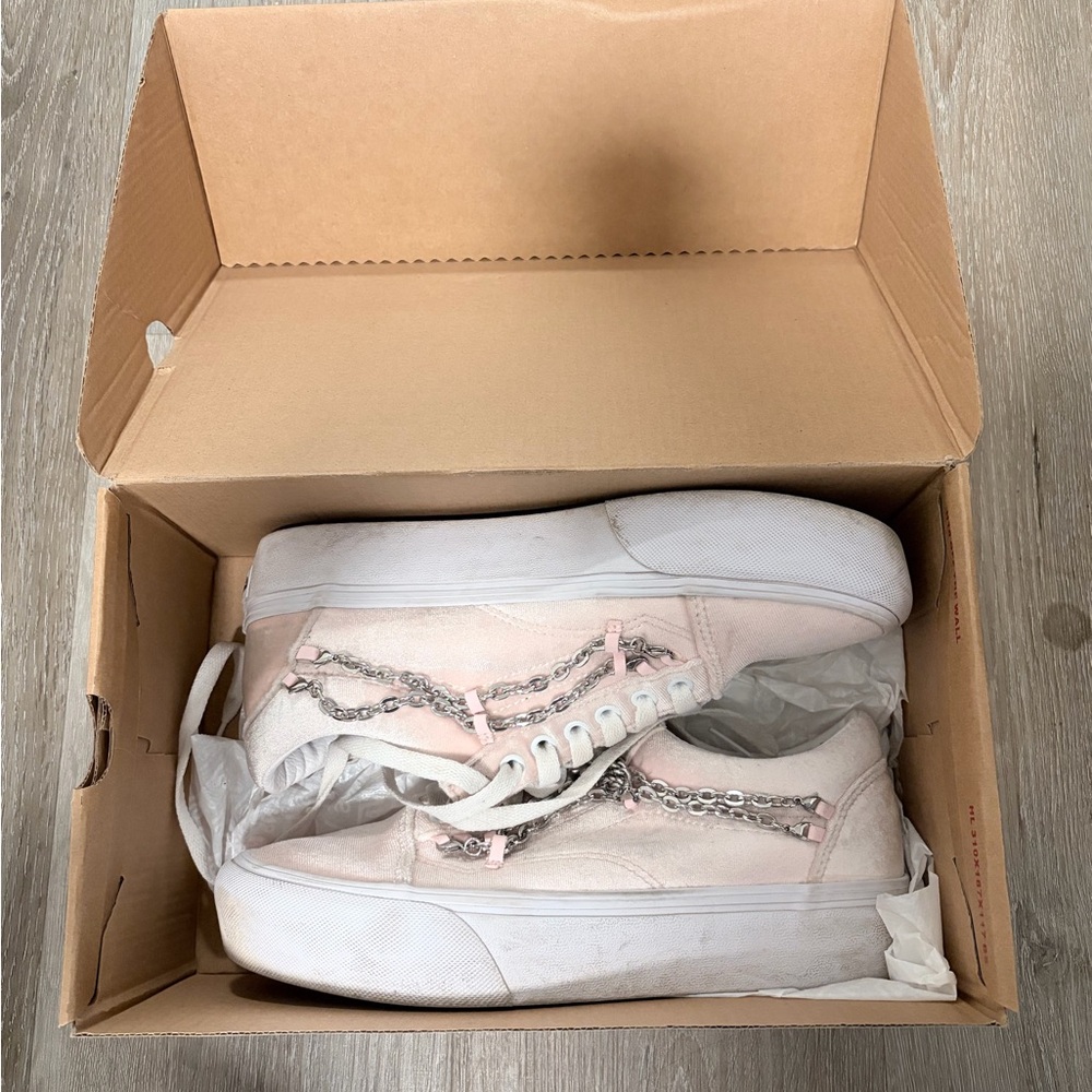Vans Pink Old Skool Platform Sneakers